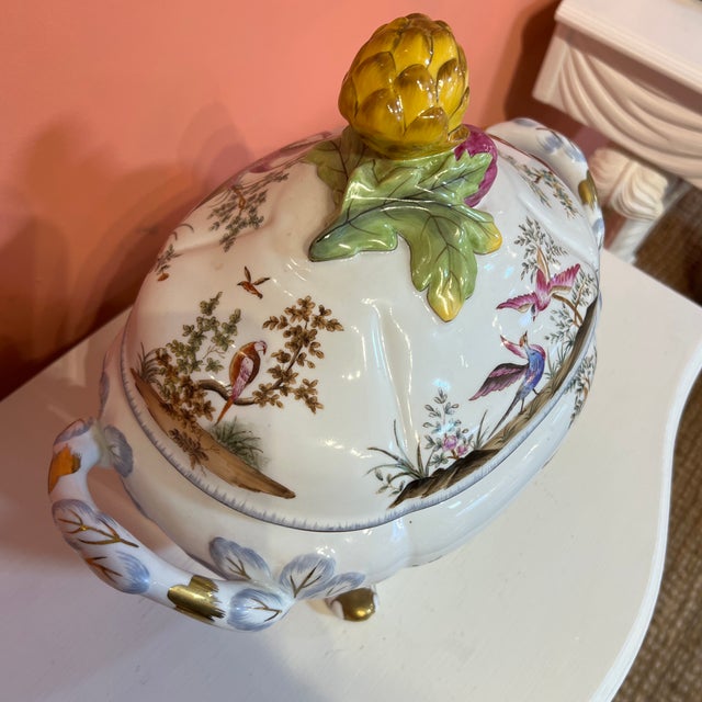 Late 20th Century Chelsea House Porcelain Chinoiserie Serving Tureen ...