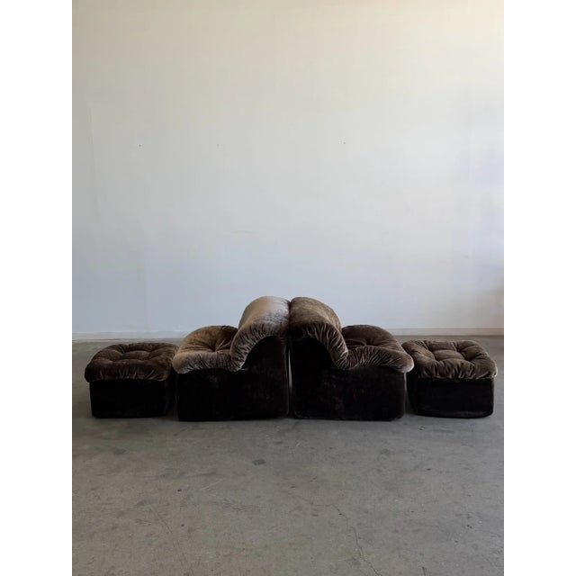 Chair: W32.5 D34 H29 SW30 SD20.25 SH15 Ottoman: (overall and seat) W23 D23 H15 Priced individually Fully restored scoop...