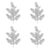 Rustic Glitter Pine Spray (Set of 4) For Sale - Image 3 of 3