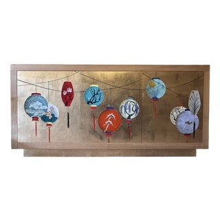 Sideboard with Chinese Lanterns, 1980s For Sale