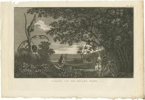J. Cook, View of Tanna Island, 1803, Print