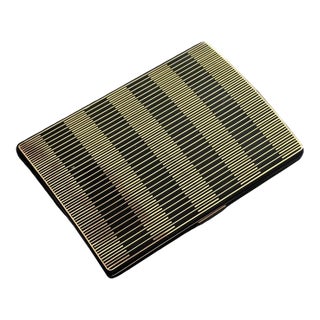 French Art Deco Enamel and Gilt Box by Van Cleef & Arpels For Sale