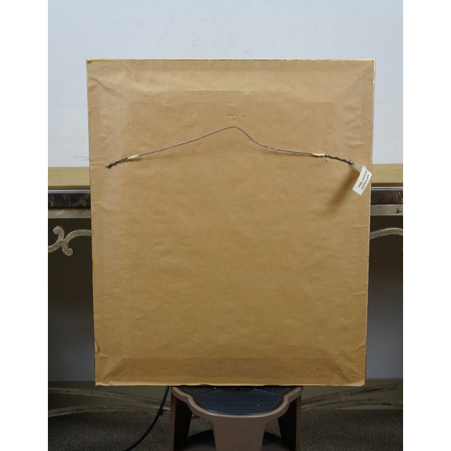 Printmaking Materials Antique French Victorian Salon De 1877 Carrier Belleuse Portrait Etching 27" For Sale - Image 7 of 14