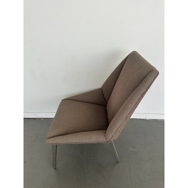 Stone Gray Thayer Coggin Origami Accent Chairs - a Pair For Sale - Image 8 of 10