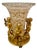 Crystal Cornet Vase with Putti from Maison Tahan For Sale