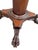 19th Century Mahogany Empire Drop Leaf End Table Hand Carved For Sale - Image 10 of 14