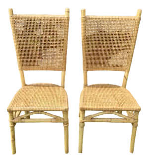 Set of Vintage Rattan Chairs, 1960s