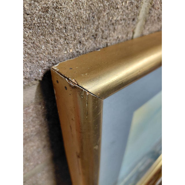 Framed Abstract Pastel by Richard Shesland For Sale - Image 12 of 13