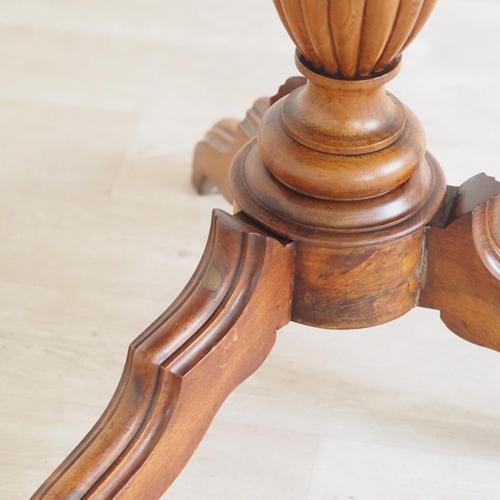 This antique side table is a historical piece of furniture from the mid-19th century and stylistically belongs to the...