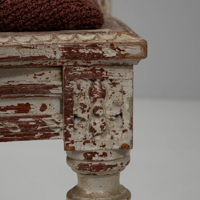 1900s French Louis XVI Style Patinated Chairs - A Pair For Sale - Image 12 of 18