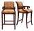 Nancy Corzine Regency Bar Stools, English Walnut, Counter Height For Sale