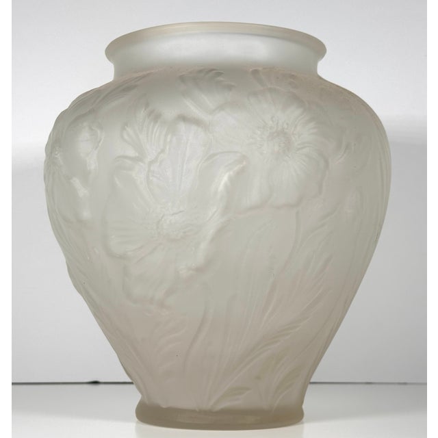 Tiffin Glass Poppies Satin Vase For Sale - Image 4 of 13