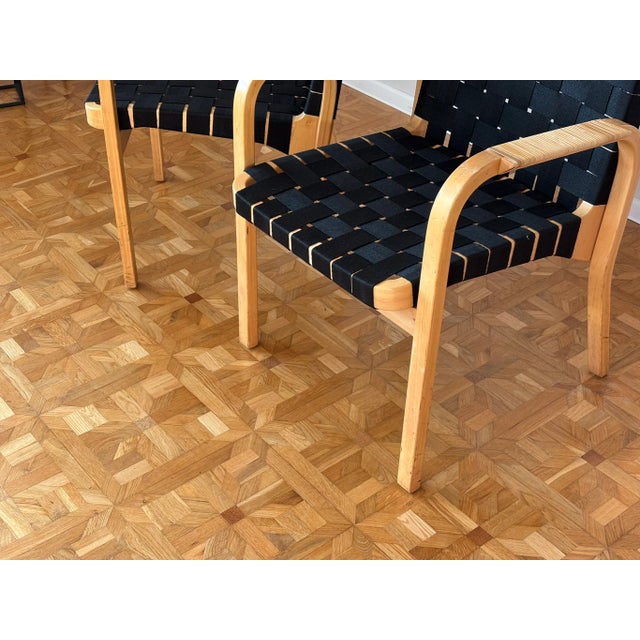 Model 45 Lounge Chairs attributed to Alvar Aalto for Artek, 1970s, Set of 2 For Sale - Image 10 of 17