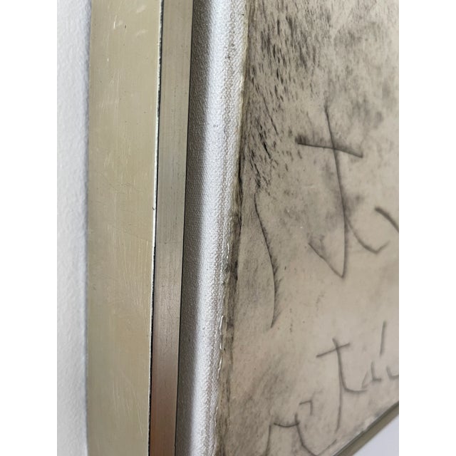 Abstract "Abstract Etching" Contemporary Original Abstract Mixed-Media Collage Etching For Sale - Image 3 of 7