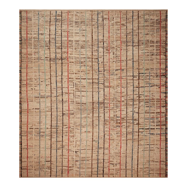 Nazmiyal Collection Modern Striped Pattern Rug For Sale