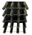 Mid 20th Century Mid Century Wood Wine Holder Rack in Black With Brass Details For Sale - Image 5 of 6