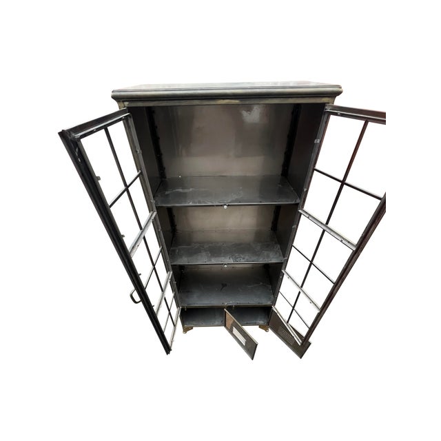 Industrial Locker Style Cabinet Shelf For Sale In New York - Image 6 of 15