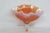 Dugan Style Marigold Carnival Glass Floral Footed Candy Dish Serving Bowl For Sale - Image 13 of 13