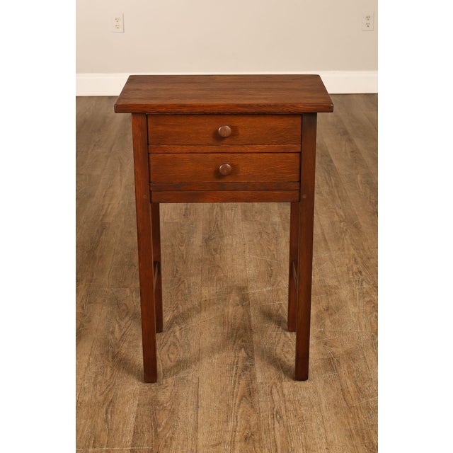 L & JG Stickley Antique Mission Oak Nightstand #642 For Sale - Image 14 of 18