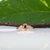 1.4Ct Padparadscha Sapphire Ring With Natural Diamond Accents: Solid 14k Gold, Size 6.75 For Sale - Image 9 of 10