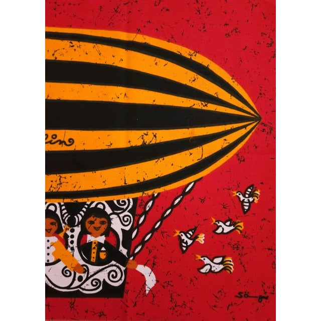 Mid-Century German Pop Art Screen Printed Wall Hanging by Traute Sänger, 1970s For Sale - Image 4 of 6