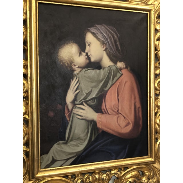 Virgin and Child, 1982, Oil on Canvas For Sale - Image 3 of 16