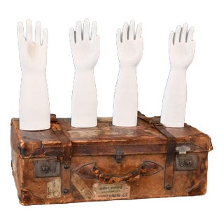 White Porcelain Glove Forms, 1950s For Sale