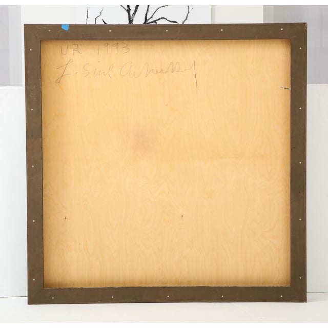 Simrel Achenbach "You Are" Gouache Painting on Wood, Circa 1993 For Sale - Image 9 of 10