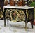 Louis XV Hand-Painted Floral Bombe Chest With Marble Top & Gold Leaf Details For Sale - Image 4 of 5