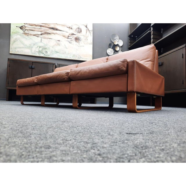 Three-Seater Leather Sofa by Wilhelm Möller for Cor, 1970s For Sale - Image 15 of 18