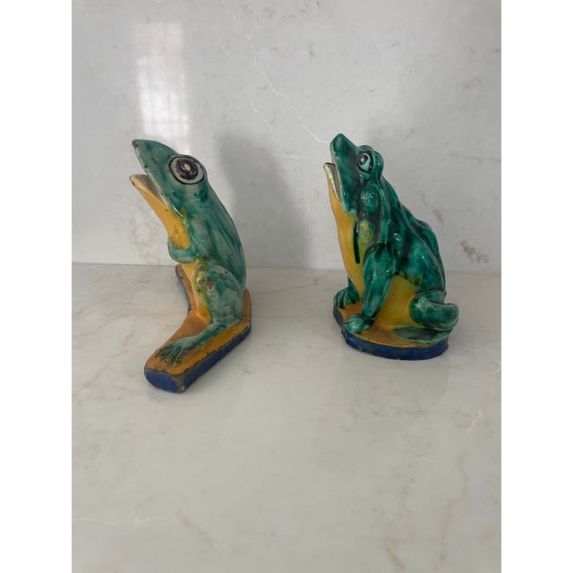 These whimsical frogs were originally used as fountain heads. They could be used as such or as garden ornaments or even...