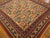 Mid 19th Century Central Asian Yarkand Carpet Rarely are East Turkestan carpets square. An allover repeat pastern of...