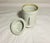 Antique Porcelain Tea or Coffee Strainer With Two Handled Large Mug For Sale - Image 4 of 7