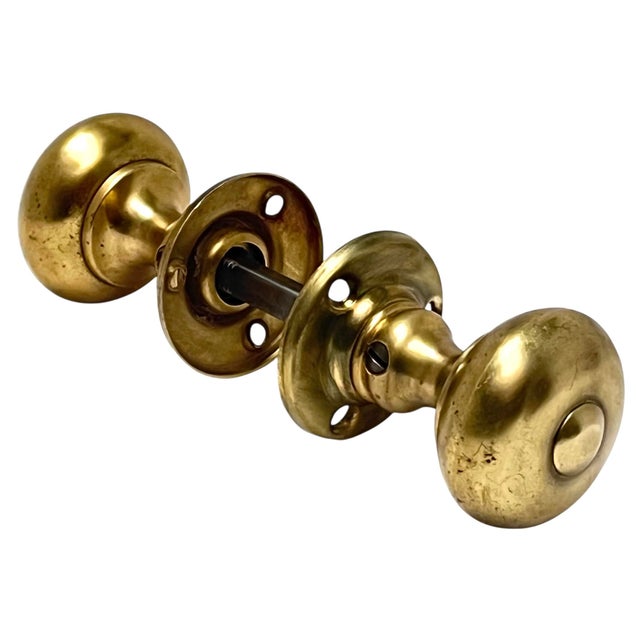 Add a classic touch to your door with these cast brass American door knobs in the colonial-style with matching wrought...