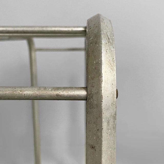 Mid-Century Modern Italian Umbrella Stand in Iron and Aluminum, 1950s For Sale - Image 6 of 14