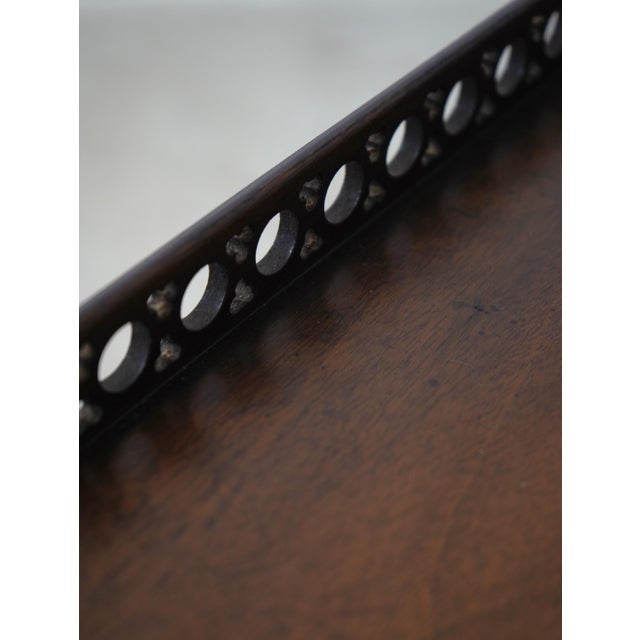 High Quality Vintage Mahogany Chinese Chippendale Tea Table For Sale In Philadelphia - Image 6 of 13