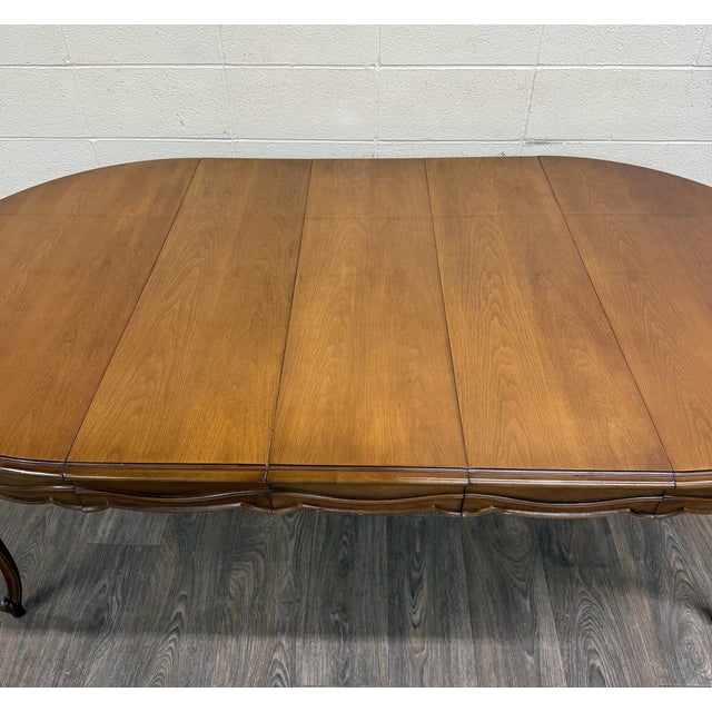 Vintage Drexel Basque Provincial Collection French Louis XV Style Dining Table For Sale - Image 16 of 18