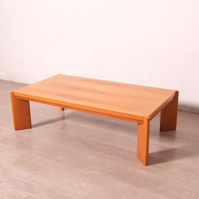 Brown Wooden Coffee Table, 1980s For Sale - Image 8 of 18