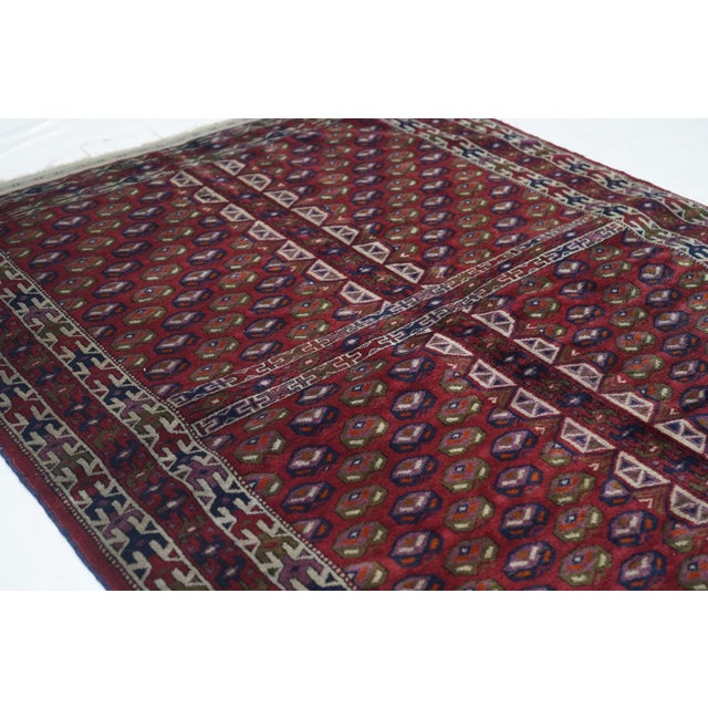 1900s Antique Russian Yamud Bokara Rug-3′5″ × 4′2″ For Sale In New York - Image 6 of 10