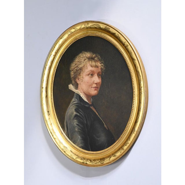 Portrait, Mid-1800s, Oil Painting, Framed For Sale - Image 4 of 18