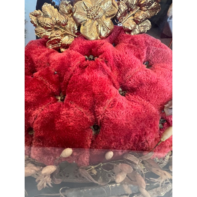 19th-C.French Victorian Bridal Wedding Glass Cloche For Sale - Image 11 of 16