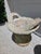 Mid 20th Century Vintage Cast Stone Concrete Cement Woven Basket Garden Planters- A Pair For Sale - Image 5 of 6