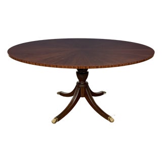 Oval Walnut Dining/Breakfast/Foyer/Game Table by Leighton Hall - Showroom Sample For Sale