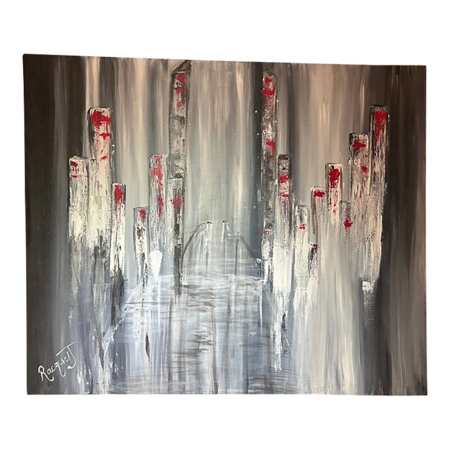2026 Cityscape Acrylic on Canvas by RacquelJ For Sale