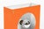 Orange Vintage Mid Century Modern Attributed to Disderot Orange Metal Wall Light Sconces For Sale - Image 8 of 10