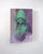 Contemporary Peacemaker by Elena Burykina | Oil on panel Green helmeted figure against a purple background. For Sale - Image 3 of 5