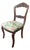 Antique Louis Philippe Style Accent Chair – Mid to Late 19th Century With Updated Floral Upholstery For Sale