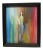 Mid 20th Century Expressionist Style Figurative Acrylic Painting, Framed For Sale