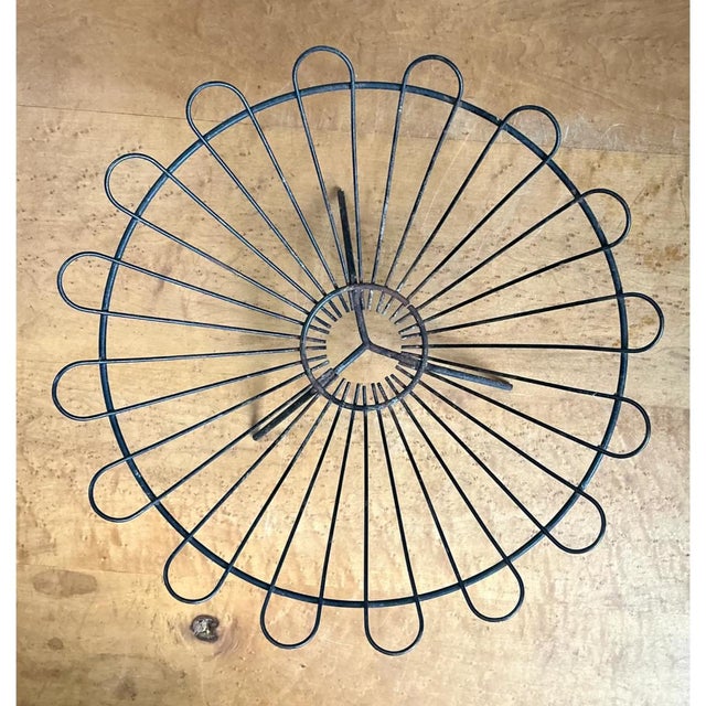 Vintage Metal Wire Basket For Sale - Image 12 of 12
