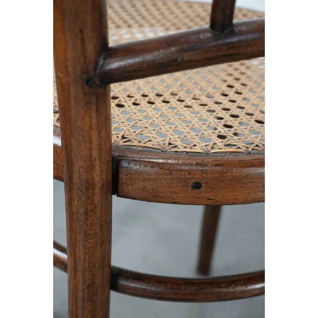 Vintage Wooden Bistro Chairs by Jacob & Josef Kohn Wien, Set of 6 For Sale - Image 18 of 18